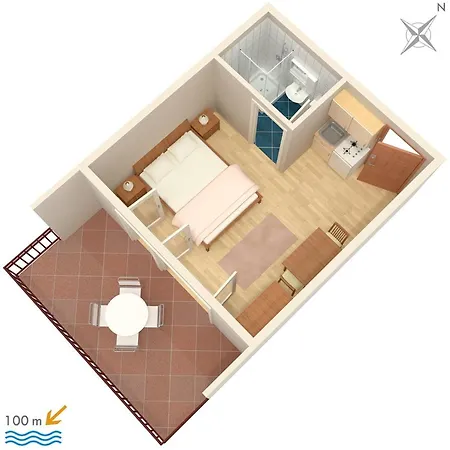 Apartments With Parking Space Jezera, Murter - 798 * Jezera